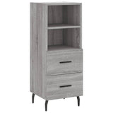 Highboard Grey Sonoma 34.5x34x180 cm Engineered Wood 3200279