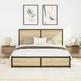 Wall-mounted Bedside Cabinet 2 pcs Artisan Oak 50 x 36 x 30 cm 863081