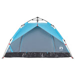 Camping Tent Dome 3-Person Blue Quick Release 4004194