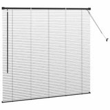 Venetian Blinds Height Adjustable Black 130 x 140 cm Aluminium 42006130