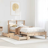 Bookcase Bed without Mattress 90x190 cm Single Solid Wood Pine 3309830
