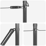 Fence Post 7 pcs Grey Steel 42004300