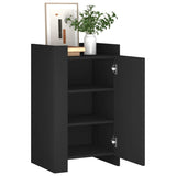 Sideboard Black 45x35x75 cm Engineered Wood 848396