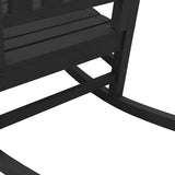 Garden Rocking Chair Black 92 x 70 x 108cm HDPE 42006615
