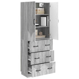 Cabinet Set 2 pcs Grey Sonoma 66 x 34.5 x 87 cm Engineered Wood 3416805