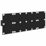 Headboard with Cabinet 3 pcs Black Oak Engineered Wood 3416091