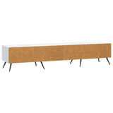 TV Cabinet with Drawer White 147 x 34.5 x 30 cm Engineered Wood 895625