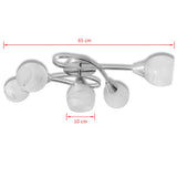 Ceiling Lamp with Glass Shades for 5 E14 Bulbs 241480