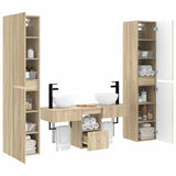 Bathroom Furniture Set 5 pcs Sonoma Oak 33 x 34.5 x 160 cm 3406005