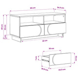TV Stand 90 x 34.5 x 40 cm Artisan Oak Engineered Wood 8011476