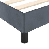 Bed Frame without Mattress Dark Grey Twin XL Velvet 347601