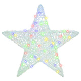 3D Star with 50 LEDs Multicolour 55 x 53.5 x 10 cm Acrylic 42019101