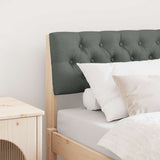 Upholstered Headboard Dark Grey 75 cm Solid Pine Wood 879205