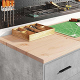Garage Cabinets 2 pcs Concrete Grey Engineered Wood 3328326