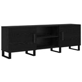 TV Cabinet Black Oak 150 x 30 x 50 cm Engineered Wood 879600