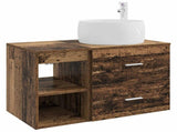 Bathroom Furniture Set 2 pcs Old Wood Engineered Wood 3403926