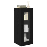 Wall Mounted Cabinet Black Oak 34.5 x 34 x 90 cm 882621