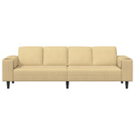 Fabric Sofa with Cushion Grey Green 208 cm Corduroy fabric 3335104