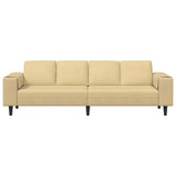 Fabric Sofa with Cushion Grey Green 208 cm Corduroy fabric 3335104