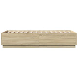 Bed Frame Sonoma Oak 80 x 200 cm Engineered Wood 3429654