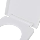 Toilet Seats with Soft Close Lids 2 pcs Plastic White 275930