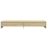 Monitor Stand with Drawers Sonoma Oak 100x27x15 cm Engineered Wood 854672