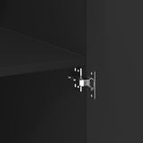 Highboard Black 80x42.5x185 cm Engineered Wood 3281435