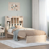Bookcase Bed without Mattress 100x200cm Solid Wood Pine 3322415