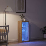 LED Sideboard Artisan Oak 41 x 37 x 100 cm Engineered Wood 863055