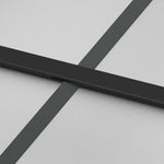 Sliding Door with Hardware Set Black 76x205 cm ESG Glass 3375943