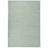 Outdoor Flatweave Rug 160x230 cm Turquoise 340804