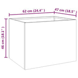 Planter 62x47x46 cm Corten Steel 821558