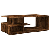 Coffee Table Smoked Oak 102x55x35 cm Engineered Wood 848014