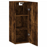 Wall Mounted Cabinet Smoked Oak 34.5x34x90 cm Engineered Wood 834999