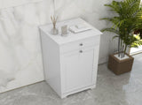 Single Hamper Laundry Storage Cabinet - White T3398P344538