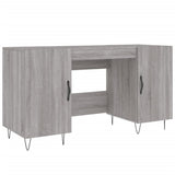 Desk Grey Sonoma 140x50x75 cm Engineered Wood 829546