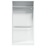 Wardrobe White 100x50x200 cm Engineered Wood 3307801