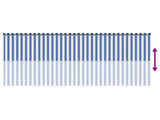Outdoor Roller Blind 90% UV Block Blue and White Stripe HDPE 42035971