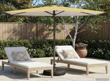 Garden Parasol with Base 270 x 270 cm Polyester Rectangular 42036192