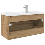Sink Cabinet with Built-in Basin and Faucet Artisan Oak 3328936
