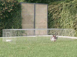 2-Panel Rabbit Cage 220x110x55 cm Galvanised Iron 171563