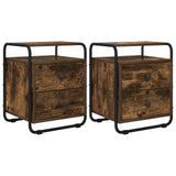 Bedside Cabinet 2 pcs Smoked Oak 40 x 36.5 x 50 cm 8007628