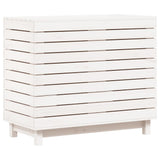 Laundry Basket White 88.5x44x76 cm Solid Wood Pine 832324