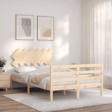 Bed Frame without Mattress Double Solid Wood 3195261