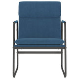 Lounge Chair Blue 55x64x80 cm Fabric 351349