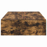 Storage Bed Frame Smoked Oak 80 x 200 cm Engineered Wood 3335337