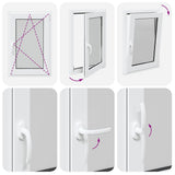 Basement Window RISOR 60x90 cm Tilt&Turn DIN Right White 4108304