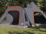 Teepee Tent 5-Person Grey and Orange 545 x 450 x 295 cm 42004001
