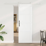 Sliding Door White 73.5 x 211 cm Solid Pine Wood 3333245