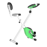 Folding Exercise Bike, Fitness Bicycle Indoor Trainer, 8-Level Magnetic Resistance Adjustable, with T3398P425074